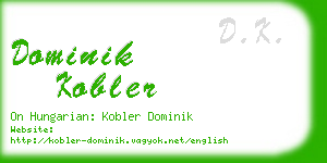 dominik kobler business card